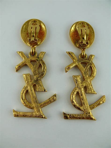 ysl earrings vintage